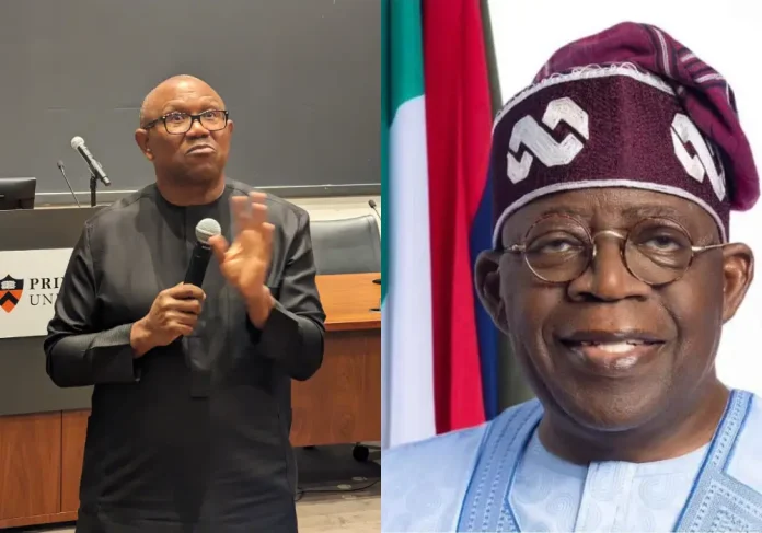 Sarcasm! Tinubu has done very well - Peter Obi